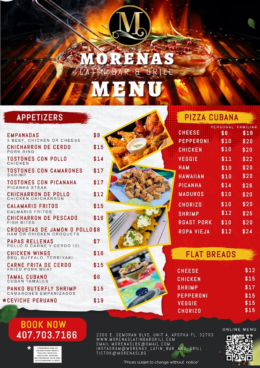 Menu Morenas Latin Bar & Grill-4
